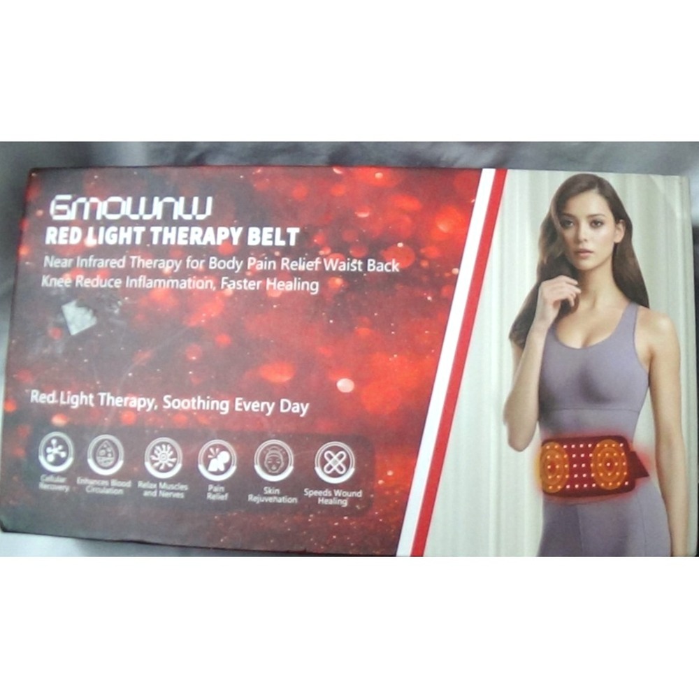 Red LED Light Therapy Belt Infrared Light Therapy by GMOWNW #181